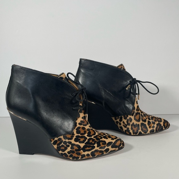 Coach cheetah booties with leather - size 10 - Picture 6 of 6
